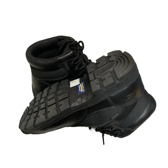 Skechers Tactical Men’s New Wascana Benin Work Boots, Black, 13 - Picture 7 of 9
